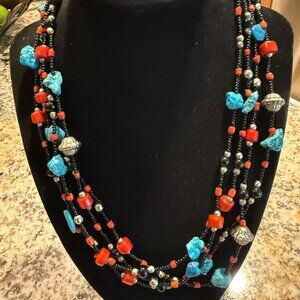 Southwestern style turquoise necklace